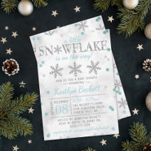 Little Snowflake Boys Winter Baby Shower