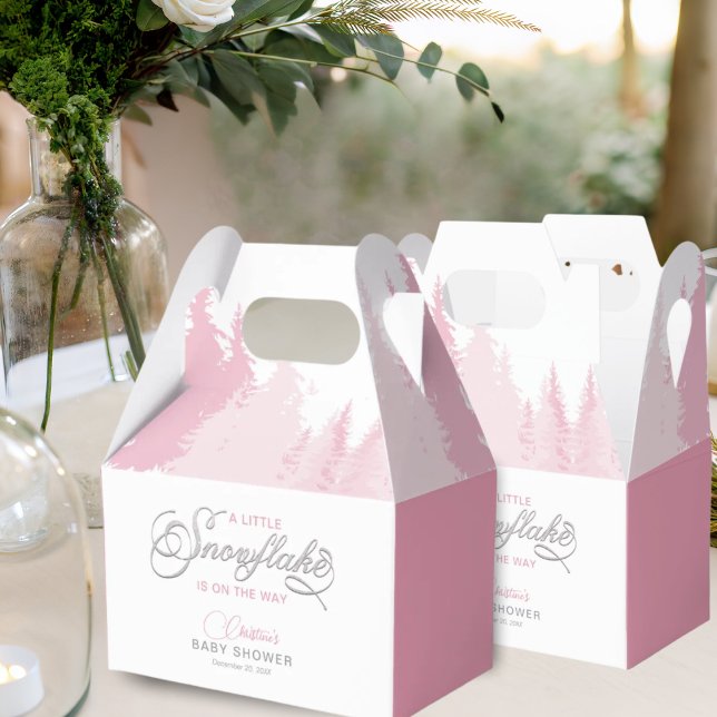 Little Snowflake Winter Baby Shower Presentaskar (Skapare uppladdad)