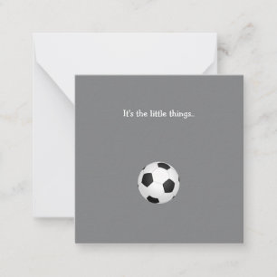 Little Soccer Ball Tackkort Card Anteckningskort