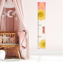 Little Solros Rosa Girls Growth Diagram Poster