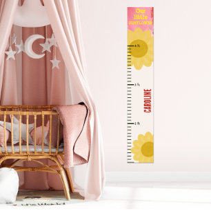 Little Solros Rosa Girls Growth Diagram Poster