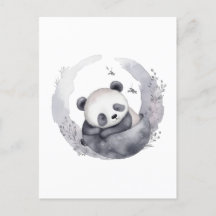 Little Sömnig Watercolor Baby Panda Bear