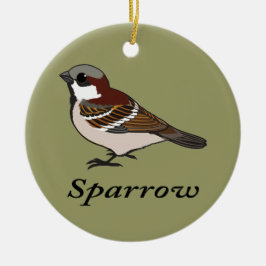 Little Sparrow Julgransprydnad Keramik
