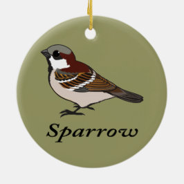 Little Sparrow Julgransprydnad Keramik