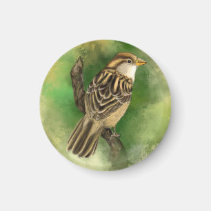 Little Sparrow Magned - Grönt Magnet