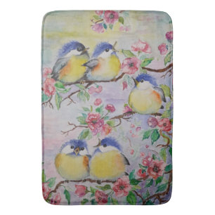 Little Sparrows Vår Joy Painting Bath Mat Badrumsmatta