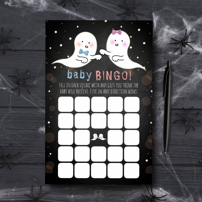 Little Spirit Halloween Gender Reveal Party Bingo (Skapare uppladdad)