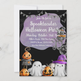 Little Spöken Halloween fest Inbjudningar