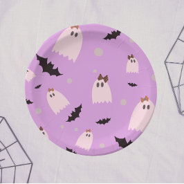 Little spöken med bows lila Halloween