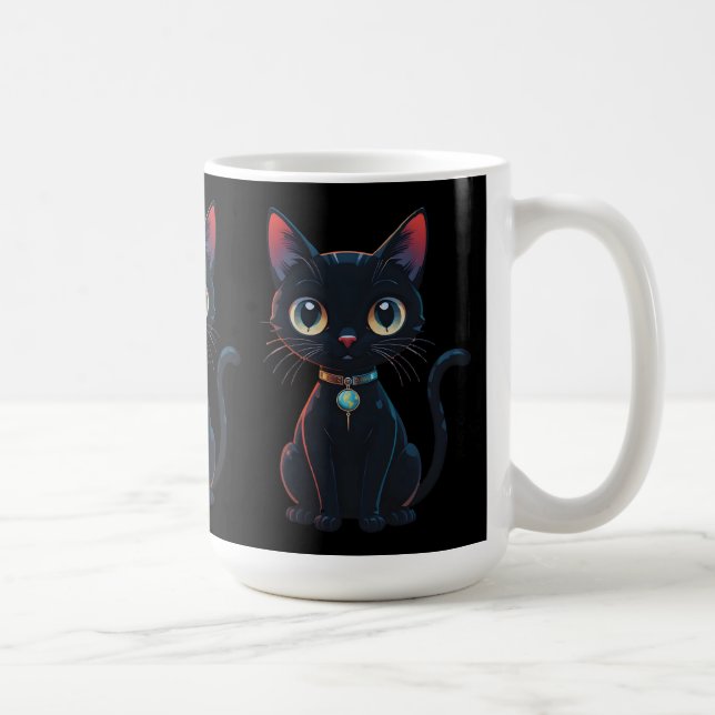 Little Spooky Black Cat Kaffemugg (Höger)
