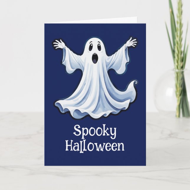 Little Spooky Ghost - Halloween 11 - Fläkt Roligt Kort (Framsida)
