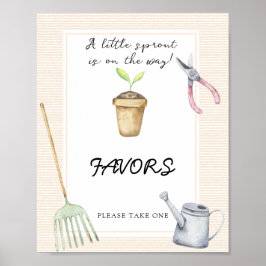 Little Sprout Baby-dusch Favors Poster