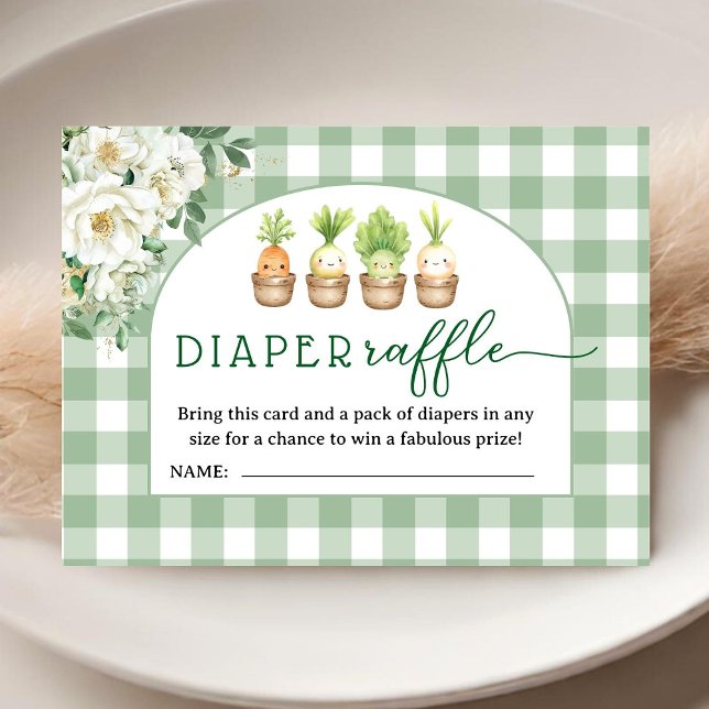 Little Sprout Baby Shower Diaper Raffle Tilläggskort (Skapare uppladdad)