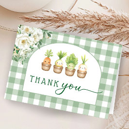 Little Sprout Baby Shower Folded Thank You Cards Tack Kort
