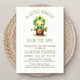 Little Sprout Baby Shower Inbjudningar