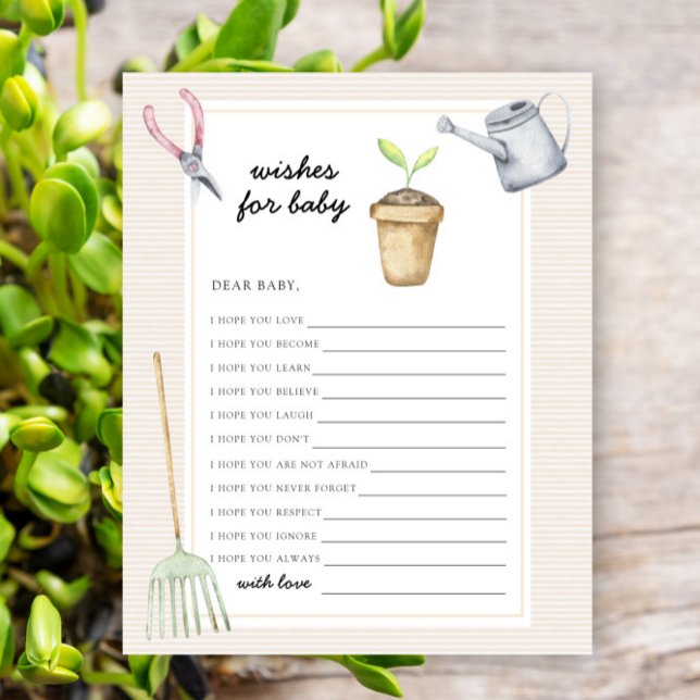 Little Sprout Baby Shower - Önskemål för baby (Skapare uppladdad)