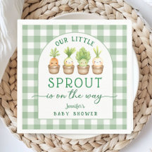 Little Sprout Baby Shower Paper Napkin