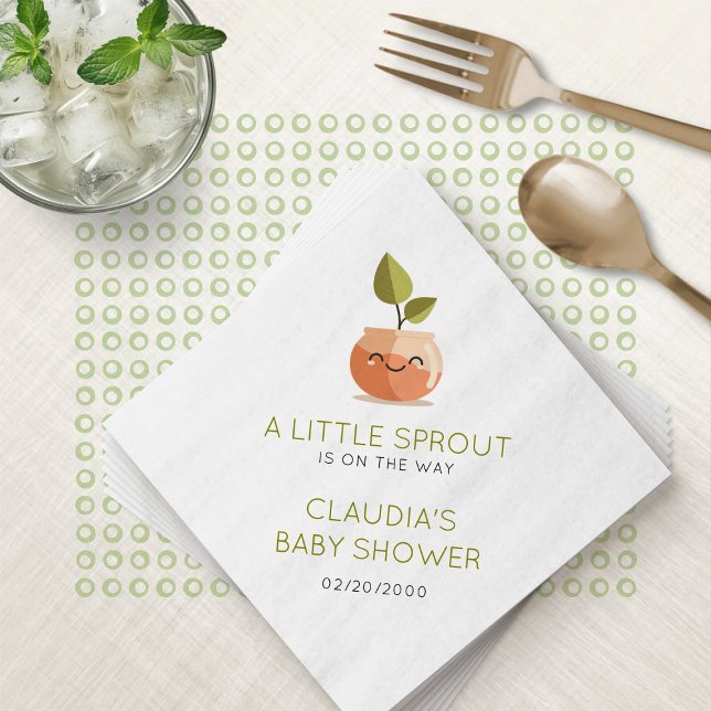 Little Sprout Baby Shower Pappersservett (Skapare uppladdad)