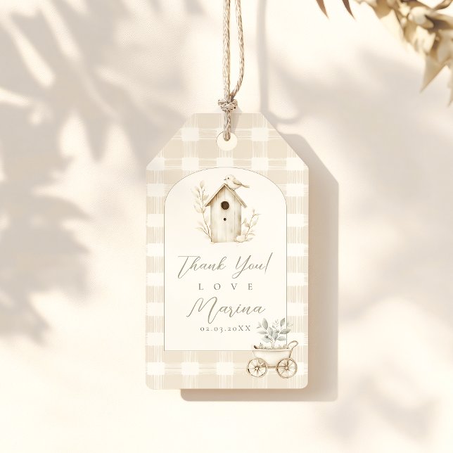 Little Sprout Baby Shower Presentetikett (Skapare uppladdad)