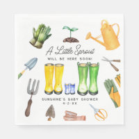Little Sprout Blue Rain Boots Garden Baby Shower