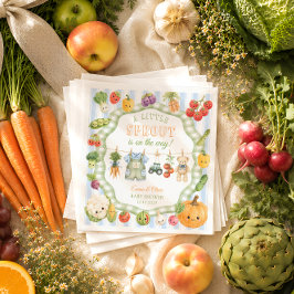 Little Sprout Farm Pojke Baby Shower Pappersservett