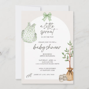 Little Sprout Garden Baby Shower-inbjudan Inbjudningar