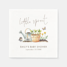 Little Sprout Gender Neutral Garden Baby Shower  Pappersservett