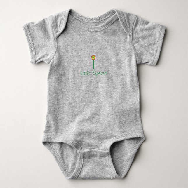 Little sprout grått t shirt (Framsida)