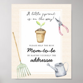 Little Sprout - hjälp Busy Mamma till Be Poster