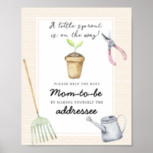 Little Sprout - hjälp Busy Mamma till Be Poster