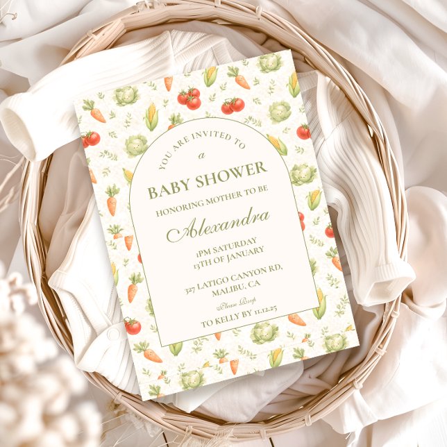 Little Sprout Whimsical Garden Baby Shower Inbjudningar (Skapare uppladdad)