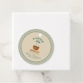 Little Sprouts Garden Party Baby Shower Gåvor Etiketter