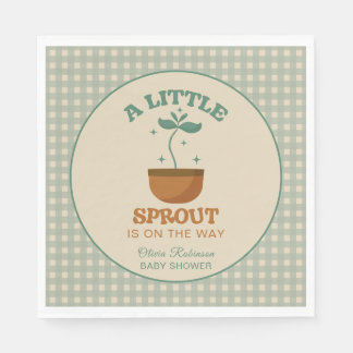 Little Sprouts Garden Party Baby Shower Pappersservett