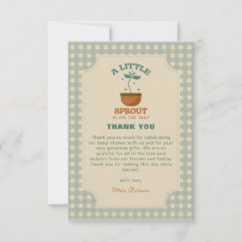 Little Sprouts Garden Party Baby Shower Tack Kort