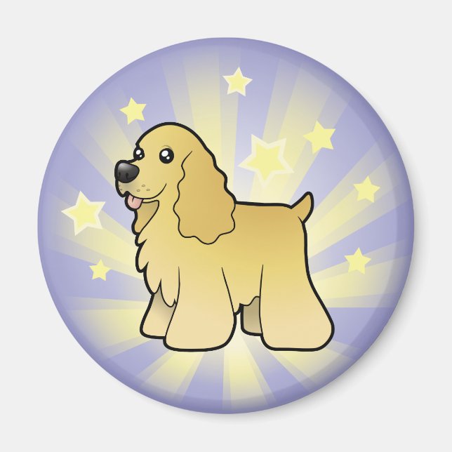 Little Star American Cocker Spain Magnet (Framsidan)