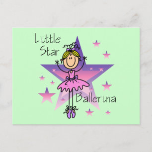 Little Star Ballerina - Blond Hair Vykort