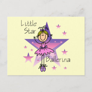 Little Star Ballerina - Blond Hair Vykort