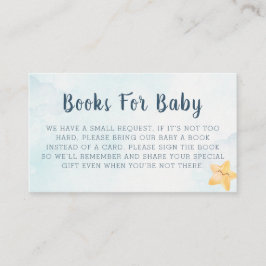 Little Star Blå Himmel Baby Shower Bok Begäran Tilläggskort