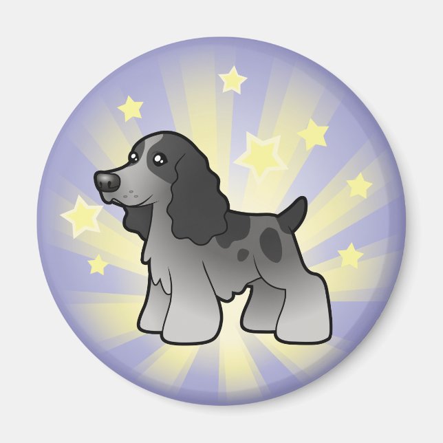 Little Star English Cocker Spain Magnet (Framsidan)