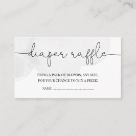 Little Star Grått Baby Shower Raffle Tilläggskort