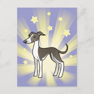 Little Star Greyhound/Whifragment/ Italienskt Grey Vykort