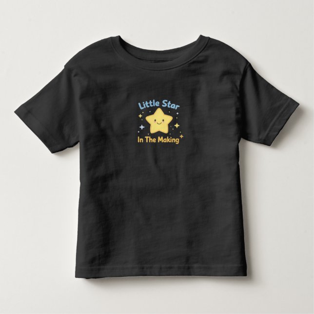 Little Star In The Making Cute Toddler Graphic Tee (Framsida)