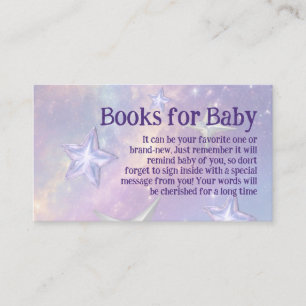 Little Star Landing Celestial Bok För Baby Shower Tilläggskort