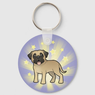 Little Star Mastiff / Bullmastiff Nyckelring