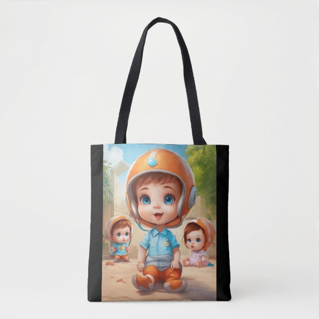 Little Stars - Big Blue Eyed Cuties Tygkasse (Framsida)