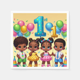 Little Stars First Birthday Bash Pappersservett