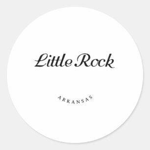Little Sten Arkansas Black Font Runt Klistermärke