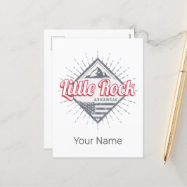 Little Sten Arkansas City United Stater USA Design Helg Vykort