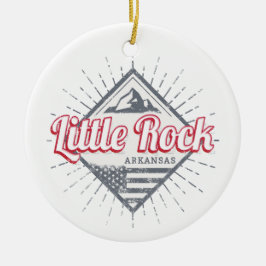 Little Sten Arkansas City United Stater USA Design Julgransprydnad Keramik