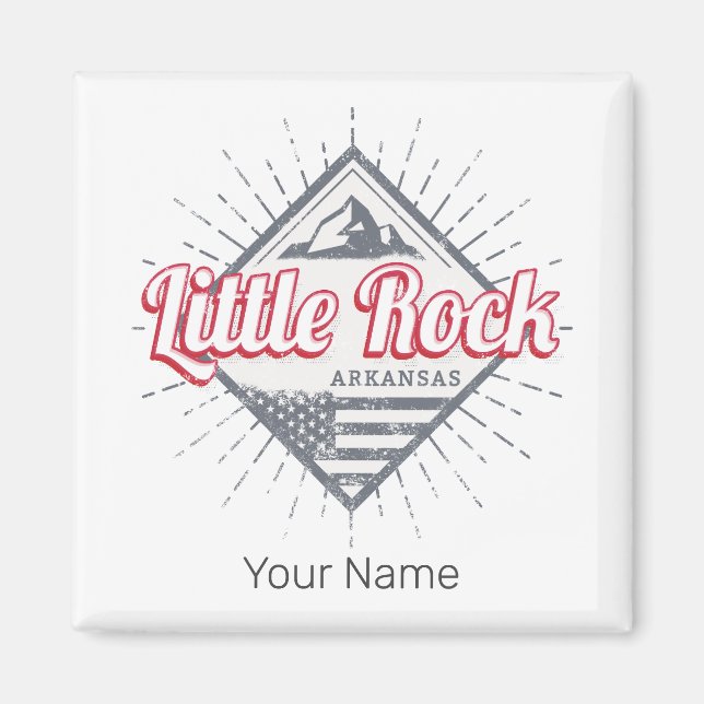 Little Sten Arkansas City United Stater USA Design Magnet (Framsidan)